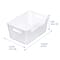 24 Pack: Medium Clear Open Storage Bin by Simply Tidy®